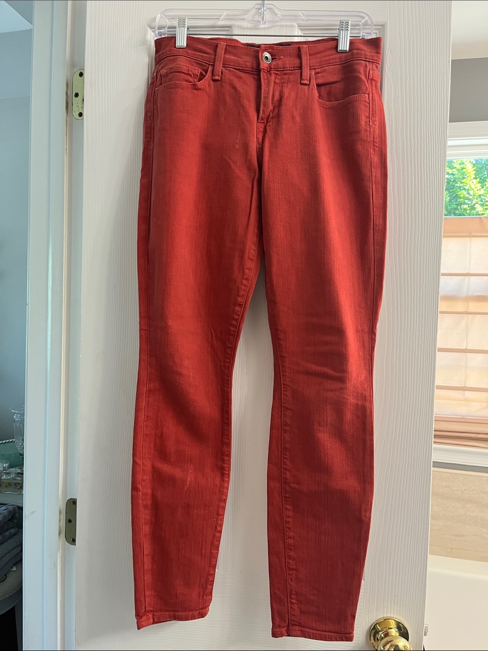 Lucky Brand Rust Red Skinny Jeans Sophia Skinny
